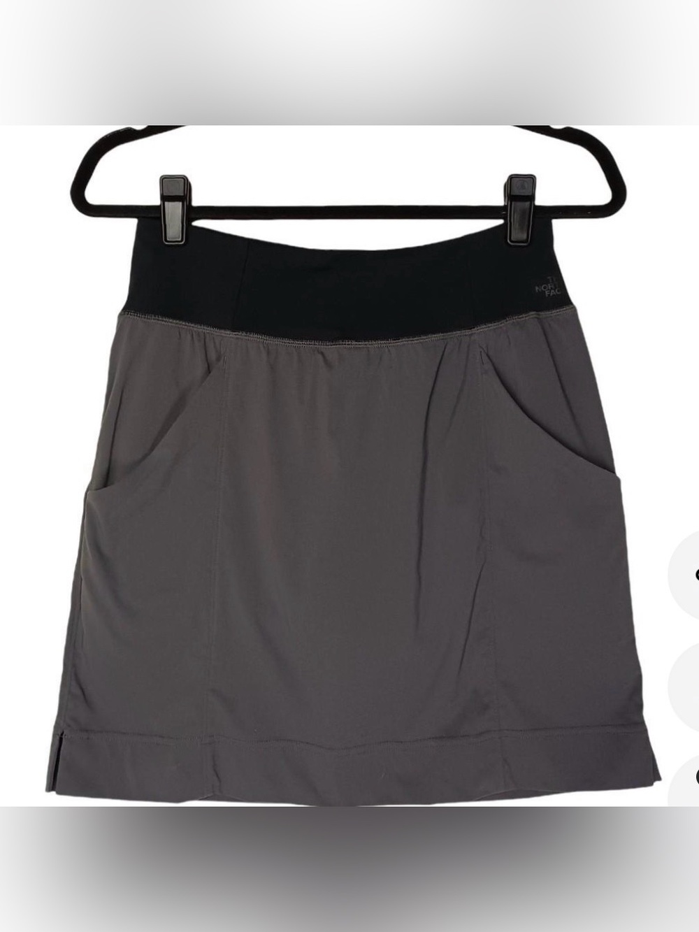 The North Face Gray Active Skirt with Black Waist Panel
